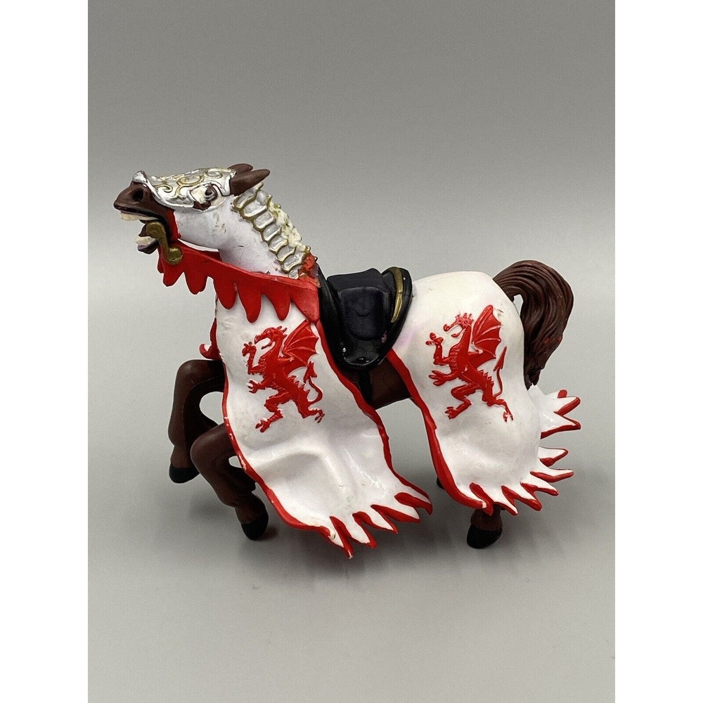 Papo Red Dragon‎ Knight Horse Figure Figurine Medieval Fantasy 2006